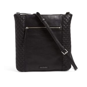 Vera Bradley Carryall Hipster Genuine Leather Blk